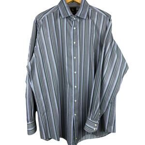 TAILORBYRD Mens Long Sleeve Shirt Sz XXLT Tall 100% Cotton